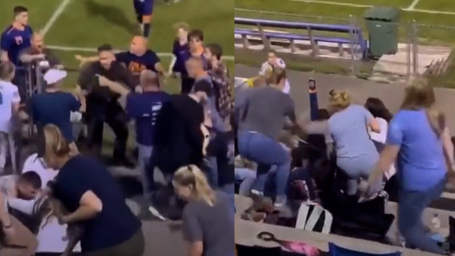 Helicopter airlifts victims to hospital after parents savagely come to blows during US high school soccer match